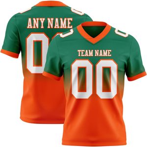 American Football Jersey V-Neck Short Sleeve Printed Sublimated Moisture Wicking 100% Polyester Unisex Team <b>Name</b> Any <b>Name</b> Custom - Product Image 6