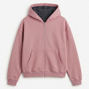 Sudadera con Capucha y Cremallera Completa Personalizada para Hombre, Ropa Casual de Forro Polar Suave con Marca Personalizada y Venta al Por Mayor Internacional - Product Image 4