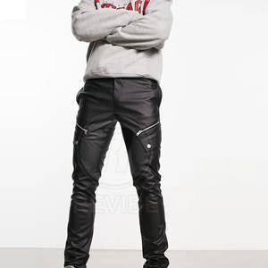 Custom Made Mens <b>Pants</b> Design Your Own Men Leather <b>Pants</b> Winter Waterproof Men Leather <b>Pants</b> - Product Image 3