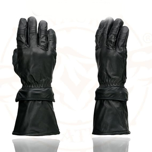 Samroz Sports Gants de moto pour hommes, doublure thermique amovible à fermeture éclair, manchette longue - Product Image 4
