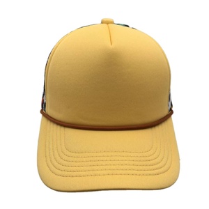 Nouvelle Casquette Trucker 5 Panneaux en Maille à Carreaux de Haute Qualité avec Corde Réglable en Polyester/Coton Printemps/Été - Product Image 2