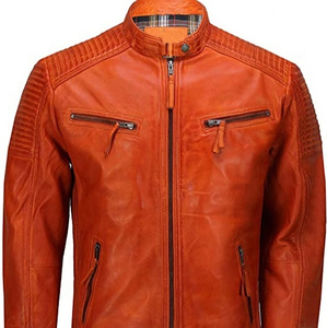 Chaqueta de Motocicleta de Invierno para Mujer, Estilo Único, de Cuero PU Acolchado y Transpirable, de Manga Larga, Personalizable con Bordado de Alta Calidad - Product Image 4