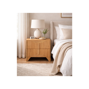 HAVASU Collection High Quality Bedroom Furniture Sustainable Eco-Friendly Solid Wood Nightstand Wood <b>Bedside</b> <b>Table</b> - Product Image 1