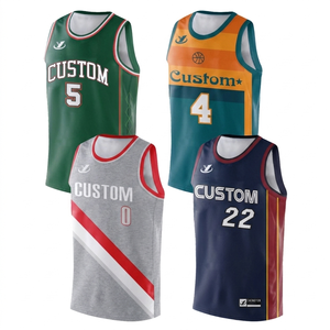 Camiseta de Baloncesto Personalizada Sublimada, Unisex, para Adultos, Transpirable, de Poliéster, sin Mangas, Cuello Redondo, para Todas las Temporadas, Ropa Deportiva - Product Image 2