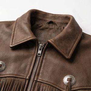 Chaqueta de Motociclista de Cuero Genuino para Hombre de la Mejor Calidad, Nueva Colección de Invierno, Chaquetas de Motocicleta con Protecciones Desmontables Personalizadas - Product Image 4