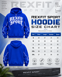 Mens Sky Blue Pullover <b>Hoodie</b> <b>Gothic</b> Print Reflective Piping Regular Fit 100% Cotton Eco-Friendly Fleece Streetwear Sweatshirt - Product Image 5