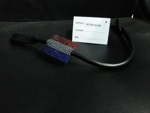 Banda para la Cabeza de Cuero con la Bandera de Francia, Categoría de Producto: Accesorios para Caballos - Product Image 4