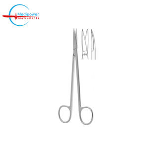 Tijeras de Disección Kelly de Acero Inoxidable Alemán de Alta Calidad, Rectas y Curvas, Instrumento de Microcirugía de Primera Calidad - Product Image 2