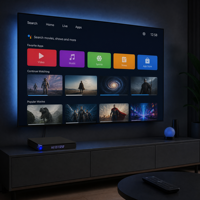 Boîtier TV Android 14 CE 4K portable, lecteur multimédia de streaming intelligent, WiFi 6 pour 5.4 Amlogic S905X5M Quad Core, usine OEM