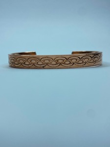 <b>Copper</b> Brass Gold Plated Vintage Magnet Stone Cuff <b>Bracelet</b> Handmade Unisex Wedding Jewelry - Product Image 5