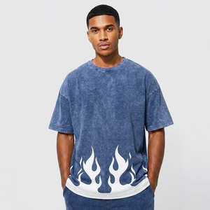 2026 High Quality Acid Wash T <b>Shirt</b> for Men Fitness & Casual Wear Comfortable T-<b>shirt</b> for men - Product Image 1