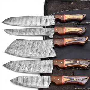 ชุดมีดเชฟเหล็กดามัสกัสคุณภาพสูง พร้อมลวดลายสวยงาม สำหรับการใช้งานเชิงมืออาชีพ - Product Image 4