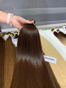 Extensiones de Cabello Virgen Vietnamita a Granel, Blanqueadas, Naturales, Lisas, con Puntas Gruesas/Completas - Product Image 4