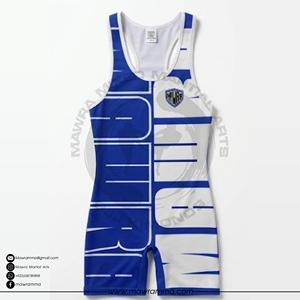 Singlet de Lucha Personalizado Mawra para Hombre, Sublimado, Transpirable, de Spandex, para Deportes de Contacto, Unisex - Product Image 3