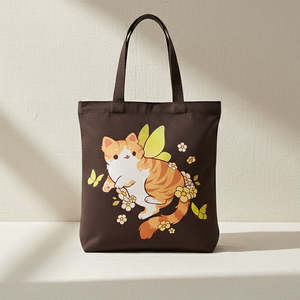 Bolsas de Mano de Lona Sublimadas con Color Personalizado, Diseño de Logotipo Personalizado Impreso, Correa de Hombro Reutilizable, Bolsa de Compras Promocional - Product Image 3