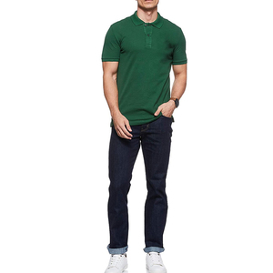 Polo en coton pour homme, manches courtes, col boutonné, vêtements décontractés de qualité supérieure pour le bureau, fabricant de vêtements sur mesure OEM ODM, vente en gros - Product Image 1