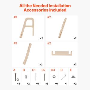 Scala per piscina in plastica a 5 gradini con doppio corrimano, antiscivolo, resistente, capacità di carico 300 libbre, 48-54 pollici - Product Image 6
