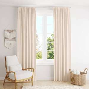 Cortina de Ventana de Algodón con Estampado Personalizado en Color Sólido para Dormitorio, Sala de Estar y Oficina - Product Image 2