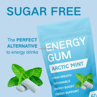 En stock Chewing-gum Supplément pour la santé du cerveau à la menthe naturelle La gomme énergétique aide à prévenir les caries