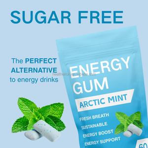 En stock Chewing-gum Supplément pour la <span class=keywords><strong>santé</strong></span> du cerveau à la menthe naturelle La gomme énergétique aide à prévenir les caries - Product Image 3