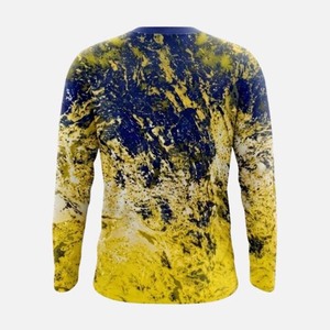 Camisa de Pesca de Manga Larga para Hombre, Estampado por Sublimación, Protección Solar UPF 50, Secado Rápido, Poliéster, Cuello Redondo, Ropa de Pesca - Product Image 5