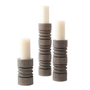 โต๊ะรับประทานอาหารเชิงเทียนโต๊ะเงินรอบ Designs ชุด 3 งานแต่งงานตกแต่งเทียน - Product Image 1