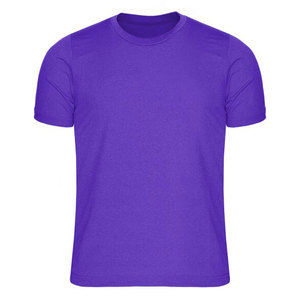 Camiseta de Punto de Manga Corta para Hombre, Color Naranja, Cuello Redondo, Corte Casual, Largo Regular, Diseño Liso Teñido - Product Image 4