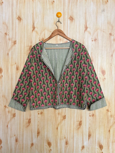 Edredón Acolchado Hecho a Mano en India, 100% Algodón Ecológico, Antiarrugas, Transpirable, de Secado Rápido, con Estampado Digital y Bolsillo Frontal, para Otoño/Invierno - Product Image 3