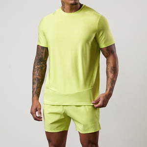 Shorts décontractés personnalisables pour hommes, 100 % polyester molleton bouclette, entrejambe de 5 pouces, couleur unie, anti-plis, respirant, style streetwear - Product Image 1