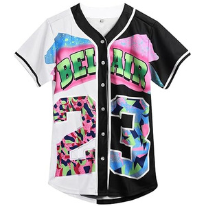 Maillot de baseball élégant à manches courtes, coupe ajustée, chemise d'équipe athlétique boutonnée, sublimation personnalisée, vente en gros, directement de l'usine - Product Image 1