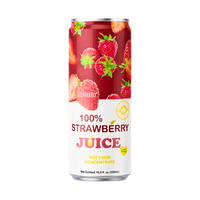 Heetverkopende Aardbeienvruchtensap 250ml Geblikte & Geflesseerde Mix Puree Halal Gecertificeerd Datafa Drank
