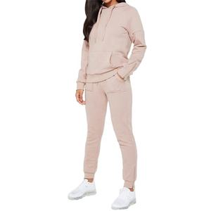 Conjunto de dos piezas personalizado Unisex de gran tamaño de alta visibilidad pantalones de chándal de invierno Joggers corte media manga sudadera Streetwear adultos - Product Image 3