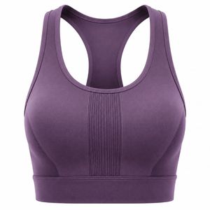 HMA SPORTS APPAREL Soutien-gorge de sport dos nageur pour femme, vert uni, sans couture, maintien élevé, respirant, écologique, séchage rapide, col en U - Product Image 5