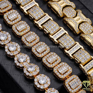 Tennis Style haute qualité laboratoire cultivé Bling Bracelet élégant unisexe luxe déclaration pour fête porter Fine chaîne lien poignet bijoux - Product Image 2