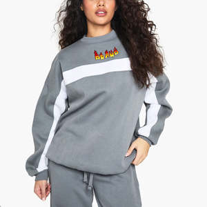 Sweat-shirts pour femmes en coton mélangé imprimé, coupe ample, avec intérieur en polaire respirant et doux, coupe décontractée, sweats à capuche pour femmes - Product Image 1