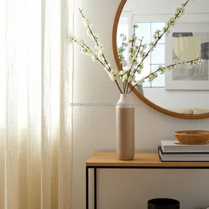 Vase à fleurs carré moderne en fer forgé de style côtier, vase de table, décoration de salon, portable - Product Image 3