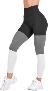 Leggings taille haute color block pour le fitness et le yoga – Vêtements de sport en gros - Product Image 5