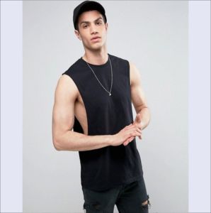 Gilets de musculation IOTA SPORTS avec logo personnalisé, 100% coton, 180 GSM, poids moyen, gilets de musculation pour la force athlétique - Product Image 3