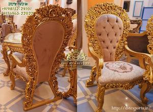 Juego de Comedor de Madera de Teca de Estilo Moderno y Diseño de Mansión Real, Lujoso, Completamente Tallado, para 8 Personas, Color Personalizable, Tamaño Personalizable - Product Image 2