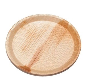 Royal Round Wooden Serving Plate Handmade Solid Color Minimalist Design Home Wedding Dinnerware Food Serving <b>Platter</b> - Product Image 1