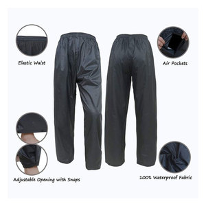 Polyester100 Waterproof Raincoat Hooded Rainwear Heavy Rain <b>Workout</b> Two Pieces Pvc Polyester Breathable Rain Suit - Product Image 5