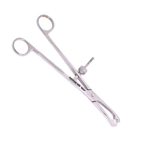 Pinzas para Sujetar Huesos de 6 Pulgadas con Trinquete, Instrumento Médico Quirúrgico Ortopédico Estéril para Fijación de Huesos con Hilo, Agarre de Precisión - Product Image 4
