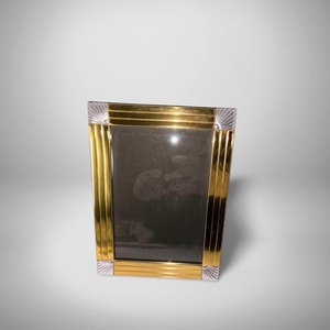 Rectangular Vertical Brass Photo <b>Frame</b> <b>with</b> Scalloped Edge Design Handmade Metal Tabletop <b>Frame</b> - Product Image 2