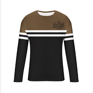 T-shirt homme manches longues, vêtements de sport, entraînement, tissu extensible, respirant, anti-transpiration, vêtements de performance, fitness - Product Image 1