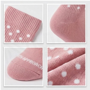 North Approach <b>Knee</b> <b>High</b> <b>Socks</b> Pink Polka Dot Pattern Breathable Spandex Polyester Adult Casual Spring Season - Product Image 4