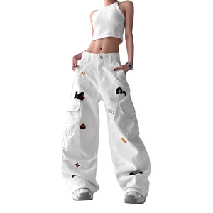 Nouveau style pantalon d'hiver pour femme taille mi-haute coupe régulière 100% coton haute qualité fabricant OEM vente en gros prix abordable - Product Image 2