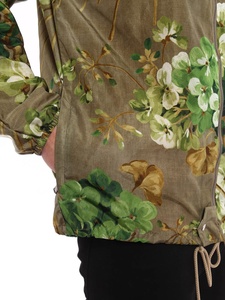 Chaqueta cortavientos por sublimación con estampado de flores personalizado, chaqueta cortavientos de nailon con forro de satén personalizado de talla grande, bloque de Color transpirable - Product Image 6