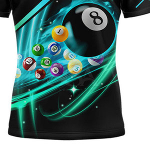 Camiseta Deportiva de Billar Duradera, Talla Grande, Manga Corta, Secado Rápido, Transpirable, para Equipo de Snooker, Producción al por Mayor - Product Image 4
