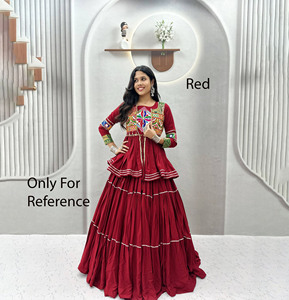 ชุดเดรสสไตล์ Koti choli สำหรับผู้หญิงในโอกาส Navratri ชุดเดรสสไตล์ Koti - Product Image 1