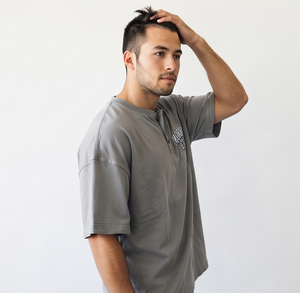 T-shirt Henley pour homme en polyester/coton, manches courtes, été, coupe ample, léger, respirant, streetwear - Product Image 4